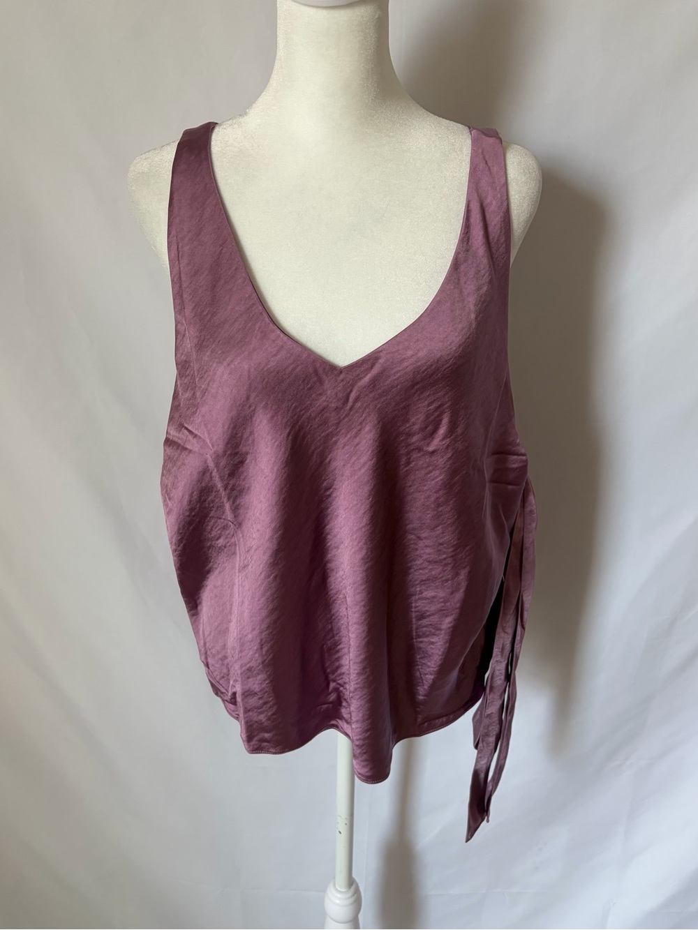 NWT Wildfang The Empower Satin Cami Mauve size XLarge